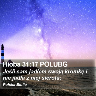 Hioba 31:17 POLUBG Bible Verse Image