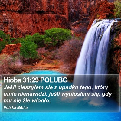 Hioba 31:29 POLUBG Bible Verse Image