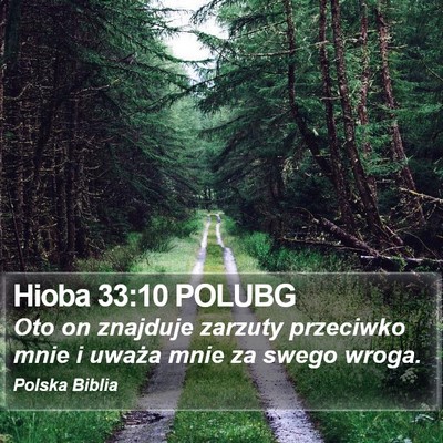 Hioba 33:10 POLUBG Bible Verse Image