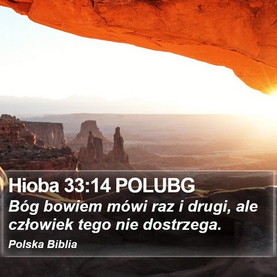 Hioba 33:14 POLUBG Bible Verse Image