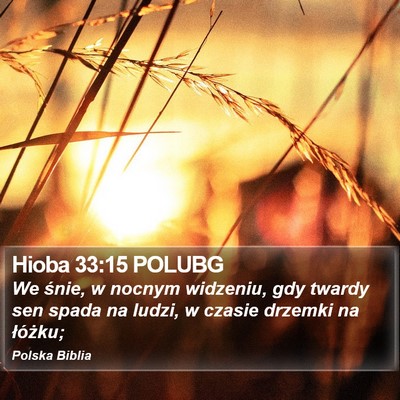 Hioba 33:15 POLUBG Bible Verse Image