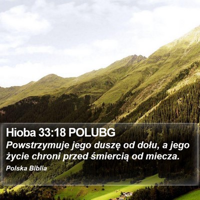 Hioba 33:18 POLUBG Bible Verse Image