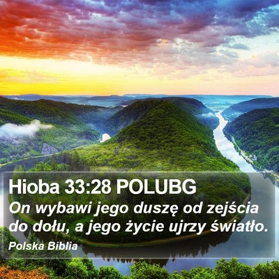 Hioba 33:28 POLUBG Bible Verse Image