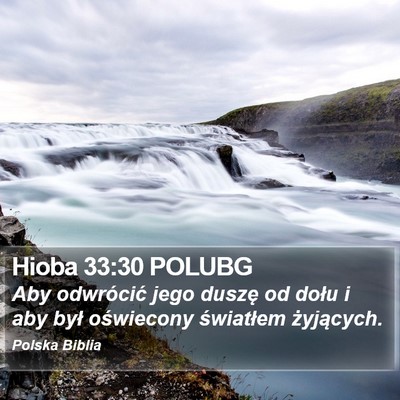 Hioba 33:30 POLUBG Bible Verse Image