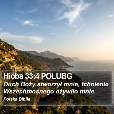 Hioba 33:4 POLUBG Bible Verse Image