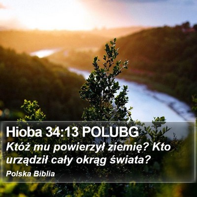 Hioba 34:13 POLUBG Bible Verse Image
