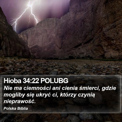Hioba 34:22 POLUBG Bible Verse Image