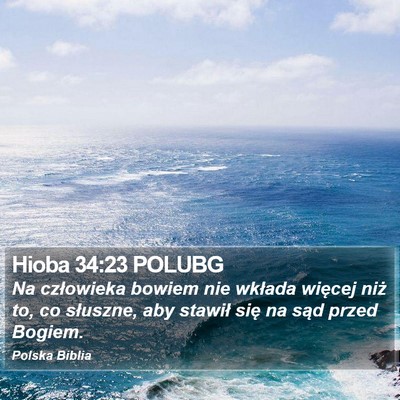 Hioba 34:23 POLUBG Bible Verse Image