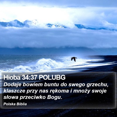 Hioba 34:37 POLUBG Bible Verse Image