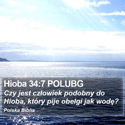 Hioba 34:7 POLUBG Bible Verse Image