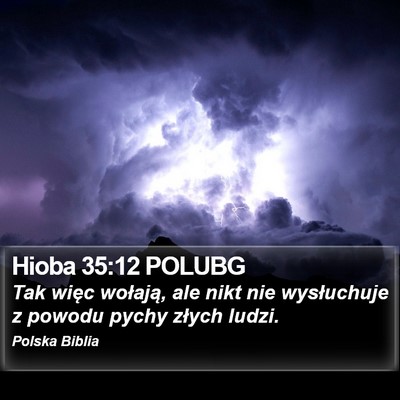 Hioba 35:12 POLUBG Bible Verse Image