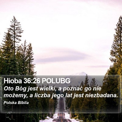 Hioba 36:26 POLUBG Bible Verse Image