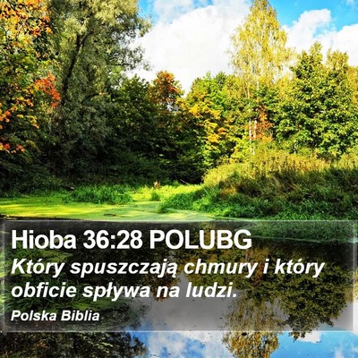 Hioba 36:28 POLUBG Bible Verse Image