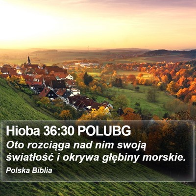 Hioba 36:30 POLUBG Bible Verse Image