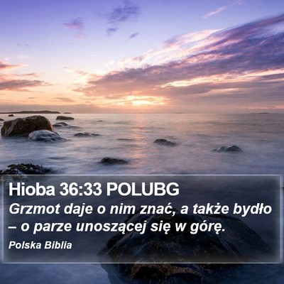 Hioba 36:33 POLUBG Bible Verse Image