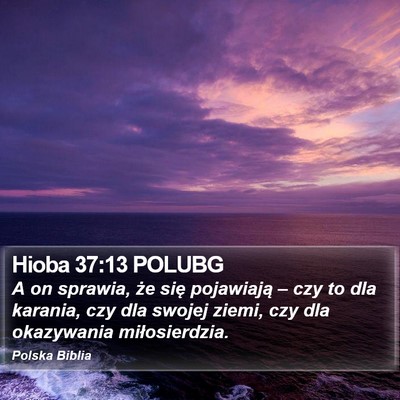 Hioba 37:13 POLUBG Bible Verse Image