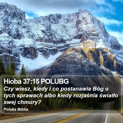 Hioba 37:15 POLUBG Bible Verse Image