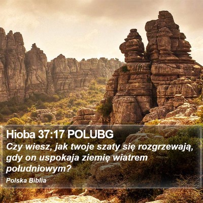 Hioba 37:17 POLUBG Bible Verse Image