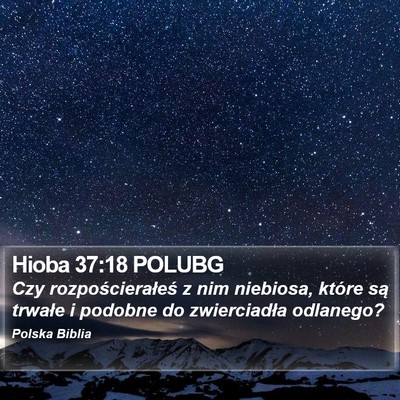 Hioba 37:18 POLUBG Bible Verse Image