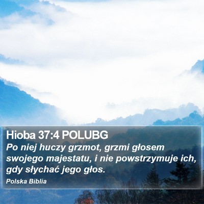 Hioba 37:4 POLUBG Bible Verse Image