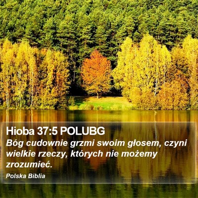 Hioba 37:5 POLUBG Bible Verse Image