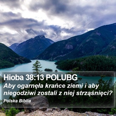 Hioba 38:13 POLUBG Bible Verse Image