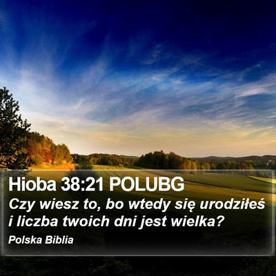 Hioba 38:21 POLUBG Bible Verse Image