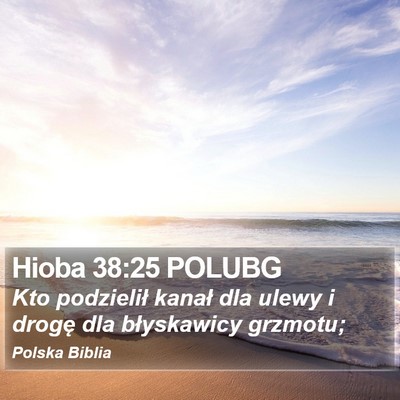 Hioba 38:25 POLUBG Bible Verse Image