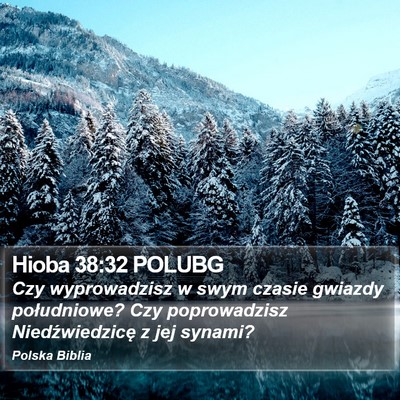 Hioba 38:32 POLUBG Bible Verse Image