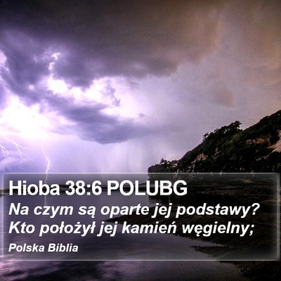 Hioba 38:6 POLUBG Bible Verse Image