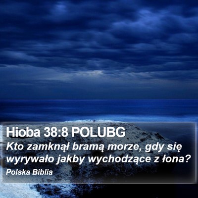 Hioba 38:8 POLUBG Bible Verse Image