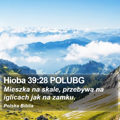 Hioba 39:28 POLUBG Bible Verse Image