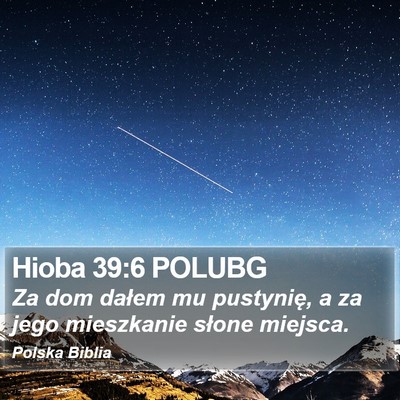 Hioba 39:6 POLUBG Bible Verse Image