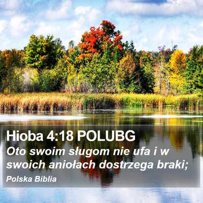 Hioba 4:18 POLUBG Bible Verse Image