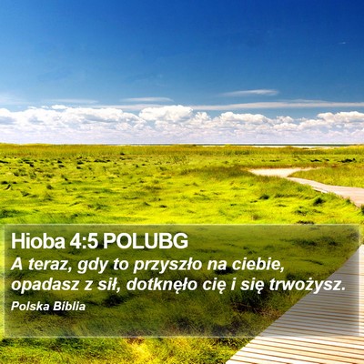 Hioba 4:5 POLUBG Bible Verse Image