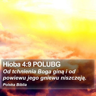 Hioba 4:9 POLUBG Bible Verse Image
