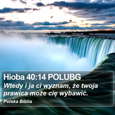 Hioba 40:14 POLUBG Bible Verse Image