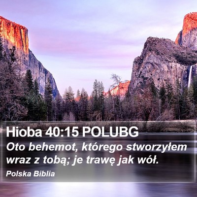 Hioba 40:15 POLUBG Bible Verse Image