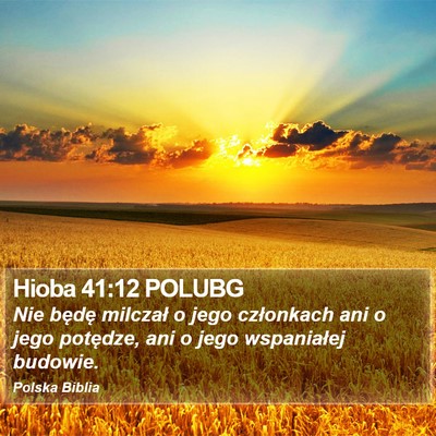 Hioba 41:12 POLUBG Bible Verse Image