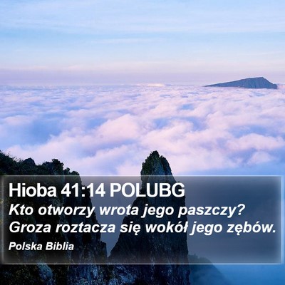 Hioba 41:14 POLUBG Bible Verse Image