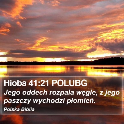 Hioba 41:21 POLUBG Bible Verse Image