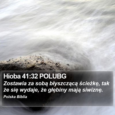 Hioba 41:32 POLUBG Bible Verse Image