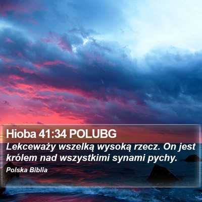 Hioba 41:34 POLUBG Bible Verse Image