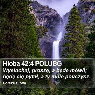 Hioba 42:4 POLUBG Bible Verse Image