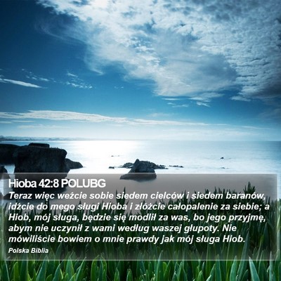 Hioba 42:8 POLUBG Bible Verse Image