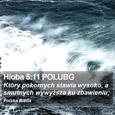 Hioba 5:11 POLUBG Bible Verse Image