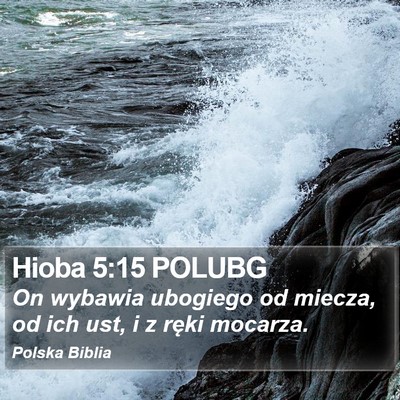 Hioba 5:15 POLUBG Bible Verse Image