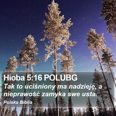 Hioba 5:16 POLUBG Bible Verse Image
