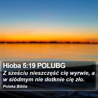 Hioba 5:19 POLUBG Bible Verse Image