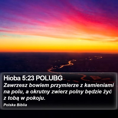 Hioba 5:23 POLUBG Bible Verse Image